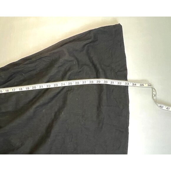 Old Navy Womans S Black Baby Doll Peasant Boho Smocked Back Mini Dress Pockets - Picture 5 of 9